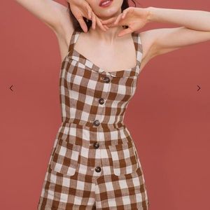 Checkered Romper